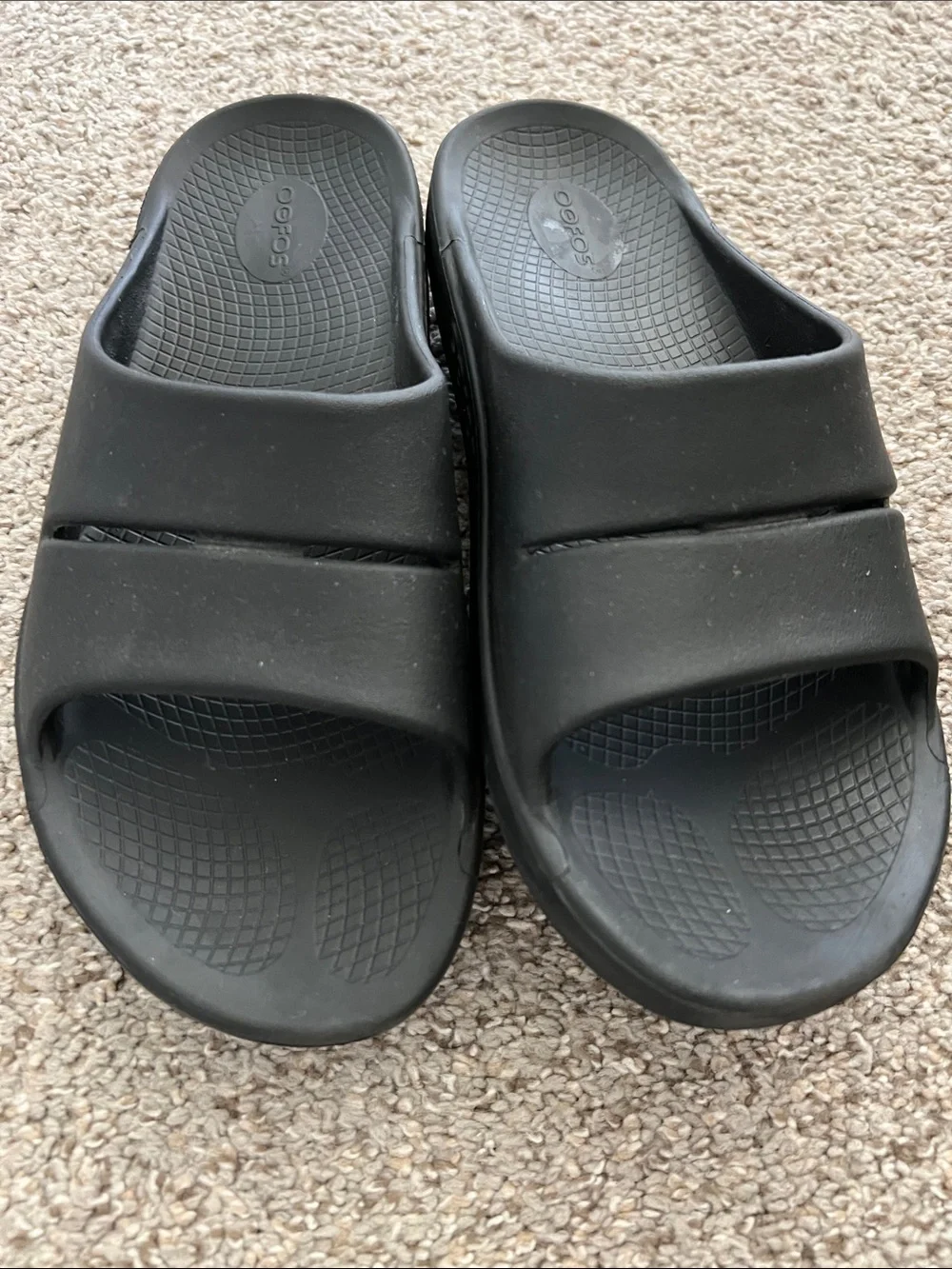 OOFOS Black Men's Recovery Slide Sandals Size 11 or W 13